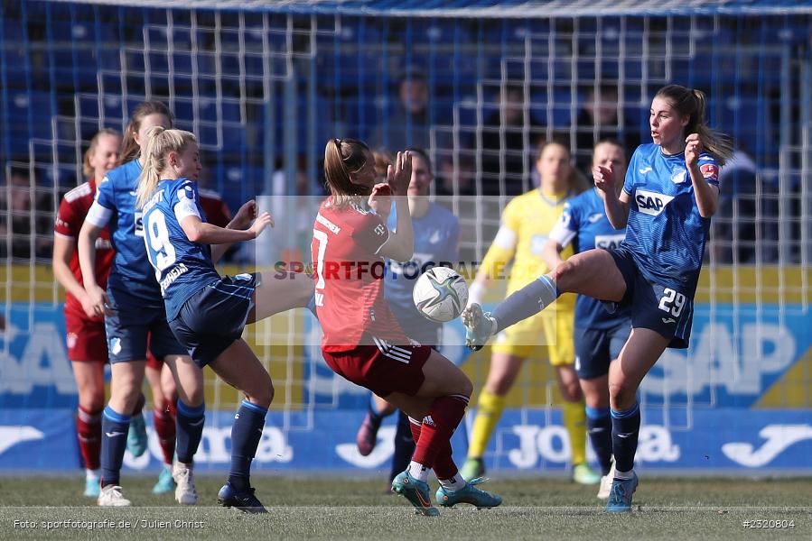 Jule Brand, Dietmar-Hopp-Stadion, Hoffenheim, 12.03.2022, DFB, sport, action, März 2022, Saison 2021/2022, FLYERALARM, Bundesliga, Frauen, FFBL, FLYERALARM Frauen-Bundesliga, FCB, TSG, FC Bayern München, TSG Hoffenheim - Bild-ID: 2320804 Jule Brand, Dietmar-Hopp-Stadion, Hoffenheim, 12.03.2022, DFB, sport, action, März 2022, Saison 2021/2022, FLYERALARM, Bundesliga, Frauen, FFBL, FLYERALARM Frauen-Bundesliga, FCB, TSG, FC Bayern München, TSG Hoffenheim - Bild-ID: 2320804