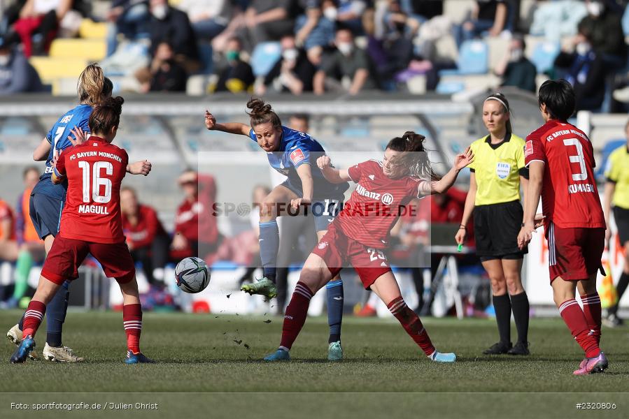 Sarah Zadrazil, Dietmar-Hopp-Stadion, Hoffenheim, 12.03.2022, DFB, sport, action, März 2022, Saison 2021/2022, FLYERALARM, Bundesliga, Frauen, FFBL, FLYERALARM Frauen-Bundesliga, FCB, TSG, FC Bayern München, TSG Hoffenheim - Bild-ID: 2320806