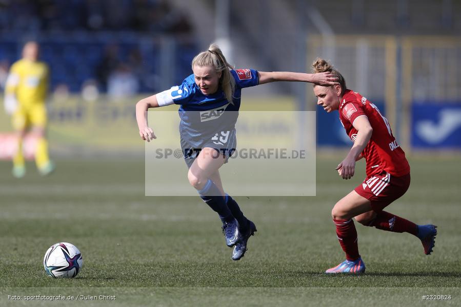 Judith Steinert, Dietmar-Hopp-Stadion, Hoffenheim, 12.03.2022, DFB, sport, action, März 2022, Saison 2021/2022, FLYERALARM, Bundesliga, Frauen, FFBL, FLYERALARM Frauen-Bundesliga, FCB, TSG, FC Bayern München, TSG Hoffenheim - Bild-ID: 2320824