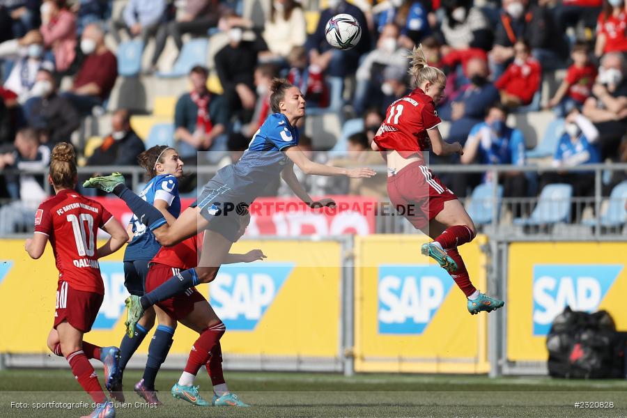 Franziska Harsch, Dietmar-Hopp-Stadion, Hoffenheim, 12.03.2022, DFB, sport, action, März 2022, Saison 2021/2022, FLYERALARM, Bundesliga, Frauen, FFBL, FLYERALARM Frauen-Bundesliga, FCB, TSG, FC Bayern München, TSG Hoffenheim - Bild-ID: 2320828