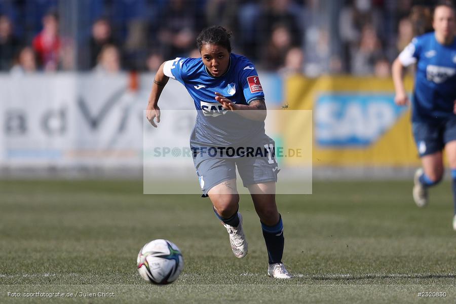 Gia Corley, Dietmar-Hopp-Stadion, Hoffenheim, 12.03.2022, DFB, sport, action, März 2022, Saison 2021/2022, FLYERALARM, Bundesliga, Frauen, FFBL, FLYERALARM Frauen-Bundesliga, FCB, TSG, FC Bayern München, TSG Hoffenheim - Bild-ID: 2320830