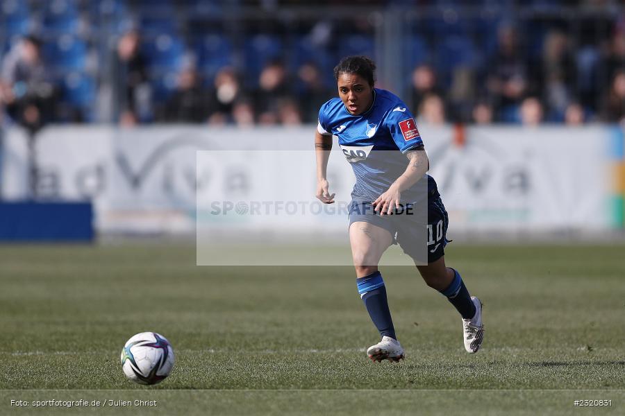 Gia Corley, Dietmar-Hopp-Stadion, Hoffenheim, 12.03.2022, DFB, sport, action, März 2022, Saison 2021/2022, FLYERALARM, Bundesliga, Frauen, FFBL, FLYERALARM Frauen-Bundesliga, FCB, TSG, FC Bayern München, TSG Hoffenheim - Bild-ID: 2320831