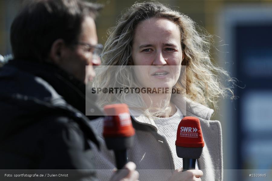 Interview, Fabienne Dongus, Dietmar-Hopp-Stadion, Hoffenheim, 12.03.2022, DFB, sport, action, März 2022, Saison 2021/2022, FLYERALARM, Bundesliga, Frauen, FFBL, FLYERALARM Frauen-Bundesliga, FCB, TSG, FC Bayern München, TSG Hoffenheim - Bild-ID: 2320865
