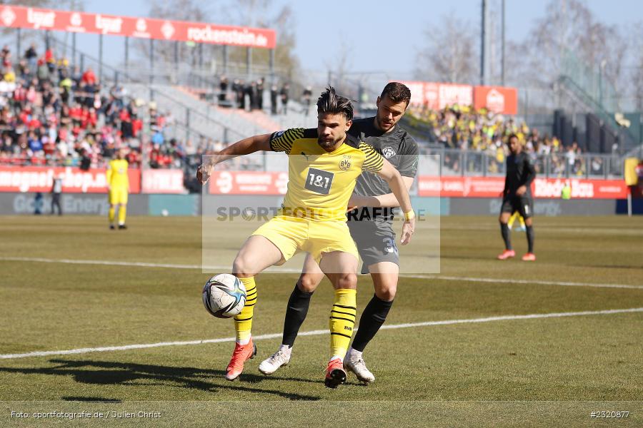 Antonios Papadopoulos, FLYERALARM Arena, Würzburg, 13.03.2022, DFB, sport, action, März 2022, Saison 2021/2022, Fussball, 3. Liga, BVB, FWK, Borussia Dortmund II, FC Würzburger Kickers - Bild-ID: 2320877