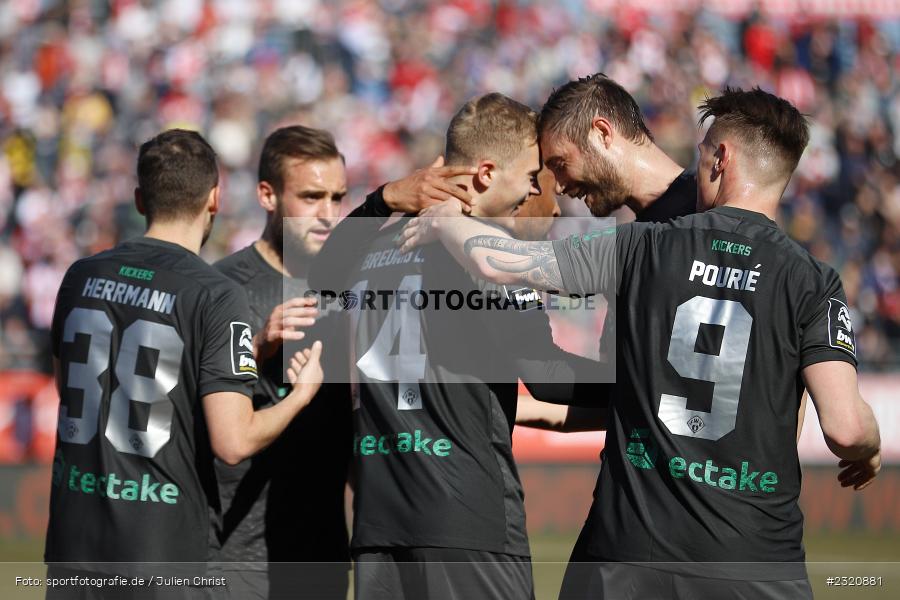 Freude, Torjubel, Louis Breunig, FLYERALARM Arena, Würzburg, 13.03.2022, DFB, sport, action, März 2022, Saison 2021/2022, Fussball, 3. Liga, BVB, FWK, Borussia Dortmund II, FC Würzburger Kickers - Bild-ID: 2320881