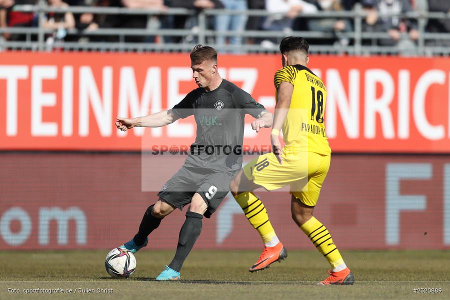 Marvin Pourié, FLYERALARM Arena, Würzburg, 13.03.2022, DFB, sport, action, März 2022, Saison 2021/2022, Fussball, 3. Liga, BVB, FWK, Borussia Dortmund II, FC Würzburger Kickers - Bild-ID: 2320889