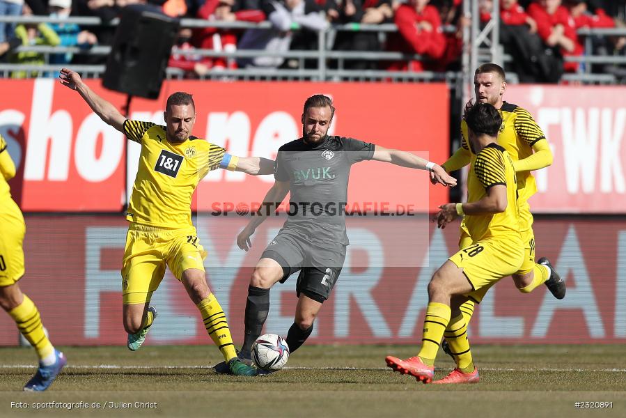 David Kopacz, FLYERALARM Arena, Würzburg, 13.03.2022, DFB, sport, action, März 2022, Saison 2021/2022, Fussball, 3. Liga, BVB, FWK, Borussia Dortmund II, FC Würzburger Kickers - Bild-ID: 2320891