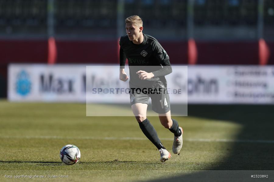 Louis Breunig, FLYERALARM Arena, Würzburg, 13.03.2022, DFB, sport, action, März 2022, Saison 2021/2022, Fussball, 3. Liga, BVB, FWK, Borussia Dortmund II, FC Würzburger Kickers - Bild-ID: 2320892