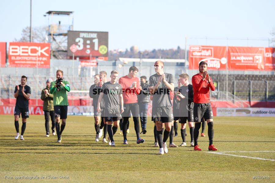 Emotionen, Jubel, Tobias Kraulich, FLYERALARM Arena, Würzburg, 13.03.2022, DFB, sport, action, März 2022, Saison 2021/2022, Fussball, 3. Liga, BVB, FWK, Borussia Dortmund II, FC Würzburger Kickers - Bild-ID: 2320916