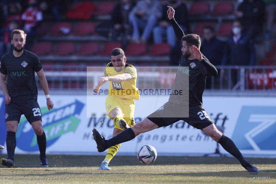 Berkan Taz, FLYERALARM Arena, Würzburg, 13.03.2022, DFB, sport, action, März 2022, Saison 2021/2022, Fussball, 3. Liga, BVB, FWK, Borussia Dortmund II, FC Würzburger Kickers - Bild-ID: 2320922