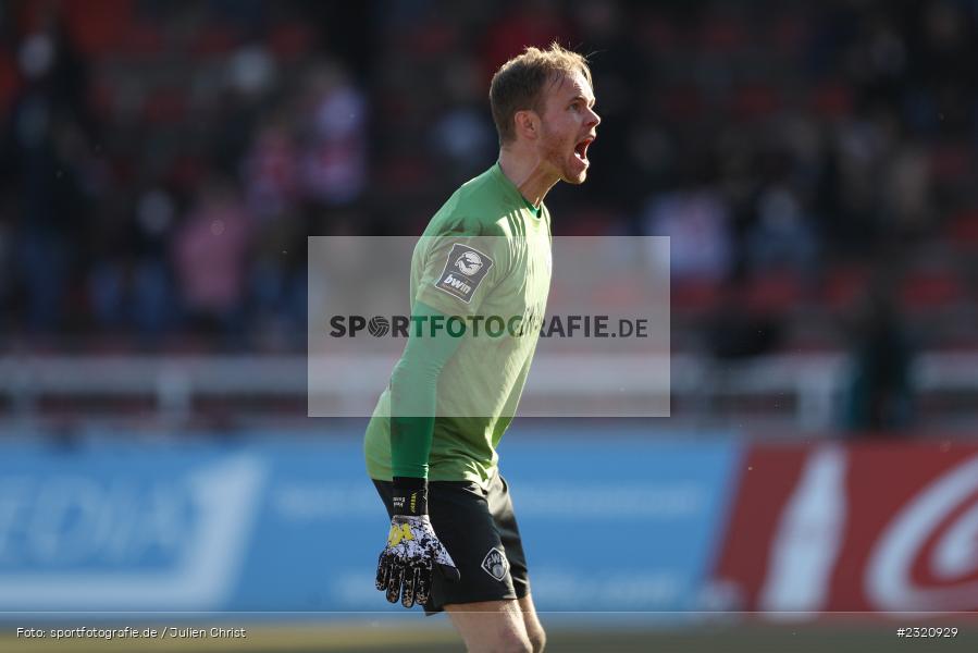 Emotionen, Freude, Torjubel, Hendrik Bonmann, FLYERALARM Arena, Würzburg, 13.03.2022, DFB, sport, action, März 2022, Saison 2021/2022, Fussball, 3. Liga, BVB, FWK, Borussia Dortmund II, FC Würzburger Kickers - Bild-ID: 2320929