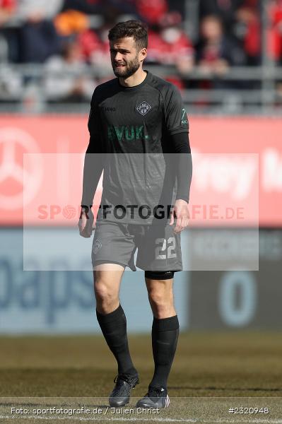 Daniel Hägele, FLYERALARM Arena, Würzburg, 13.03.2022, DFB, sport, action, März 2022, Saison 2021/2022, Fussball, 3. Liga, BVB, FWK, Borussia Dortmund II, FC Würzburger Kickers - Bild-ID: 2320948