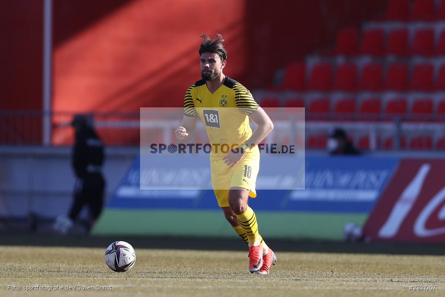 Antonios Papadopoulos, FLYERALARM Arena, Würzburg, 13.03.2022, DFB, sport, action, März 2022, Saison 2021/2022, Fussball, 3. Liga, BVB, FWK, Borussia Dortmund II, FC Würzburger Kickers - Bild-ID: 2321007