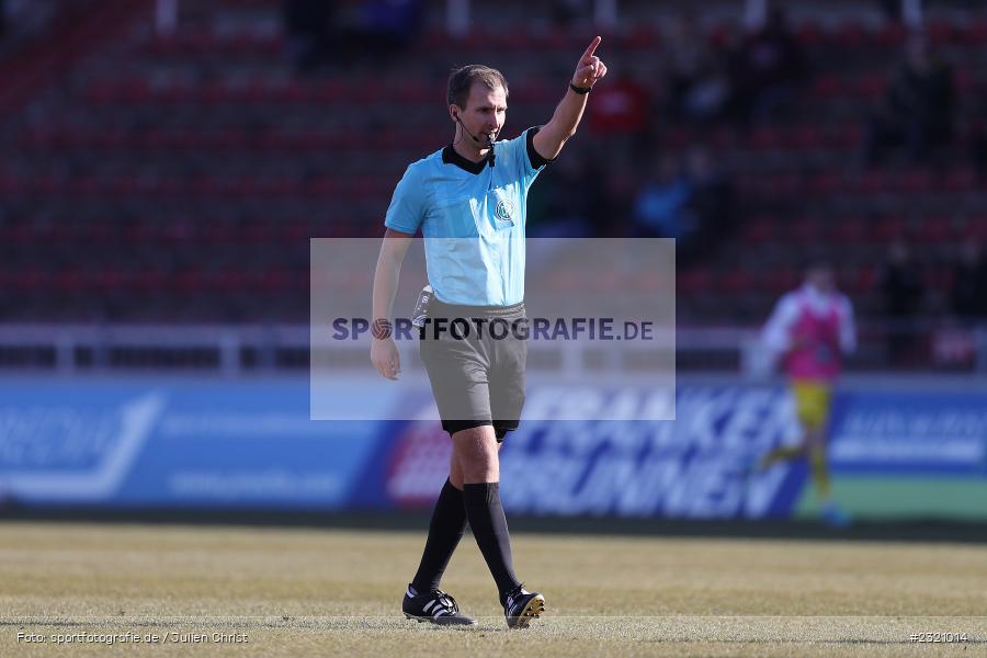 Schiedsrichter, Florian Heft, FLYERALARM Arena, Würzburg, 13.03.2022, DFB, sport, action, März 2022, Saison 2021/2022, Fussball, 3. Liga, BVB, FWK, Borussia Dortmund II, FC Würzburger Kickers - Bild-ID: 2321014