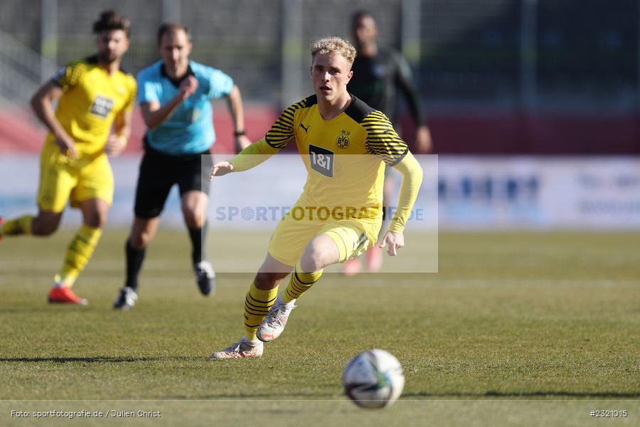 Timo Bornemann, FLYERALARM Arena, Würzburg, 13.03.2022, DFB, sport, action, März 2022, Saison 2021/2022, Fussball, 3. Liga, BVB, FWK, Borussia Dortmund II, FC Würzburger Kickers - Bild-ID: 2321015