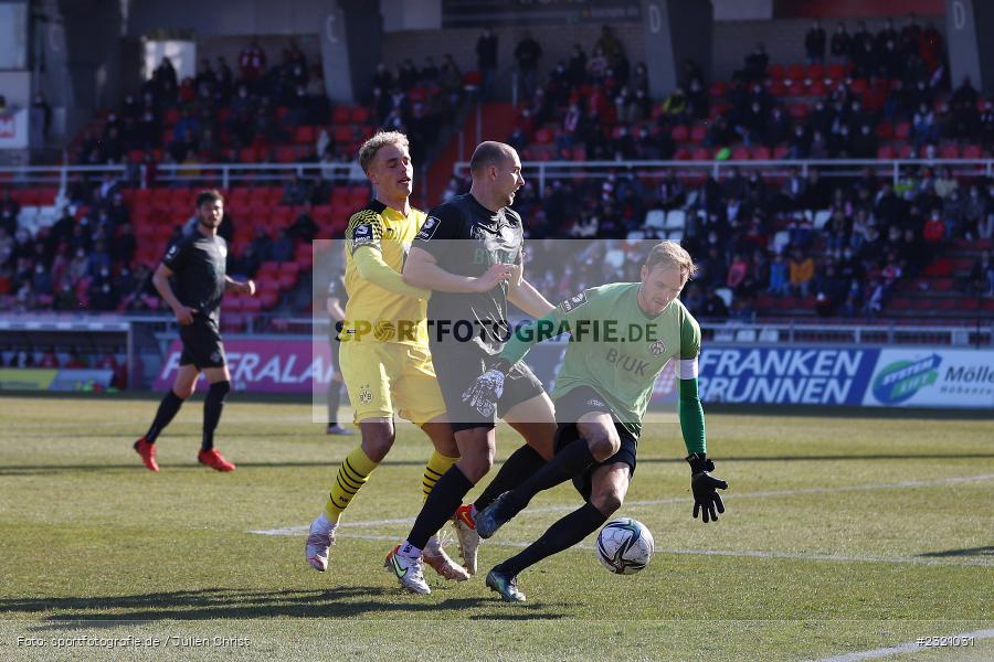 Hendrik Bonmann, FLYERALARM Arena, Würzburg, 13.03.2022, DFB, sport, action, März 2022, Saison 2021/2022, Fussball, 3. Liga, BVB, FWK, Borussia Dortmund II, FC Würzburger Kickers - Bild-ID: 2321031