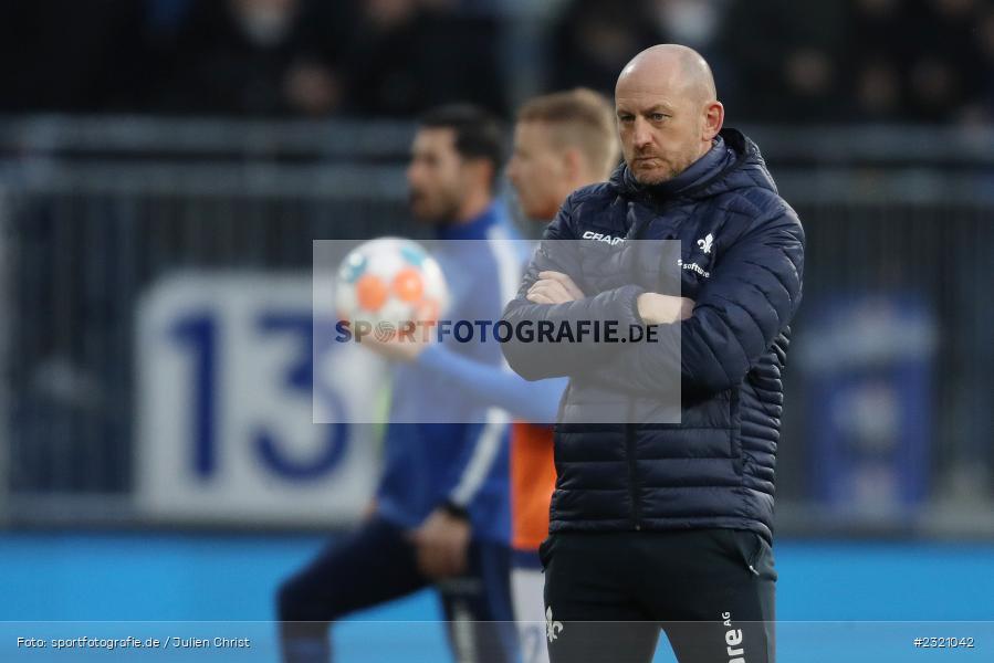 Torsten Lieberknecht, Merck-Stadion am Böllenfalltor, Darmstadt, 11.03.2022, DFL, sport, action, März 2022, Saison 2021/2022, 2. Bundesliga, SVS, D98, SV Sandhausen, SV Darmstadt 98 - Bild-ID: 2321042