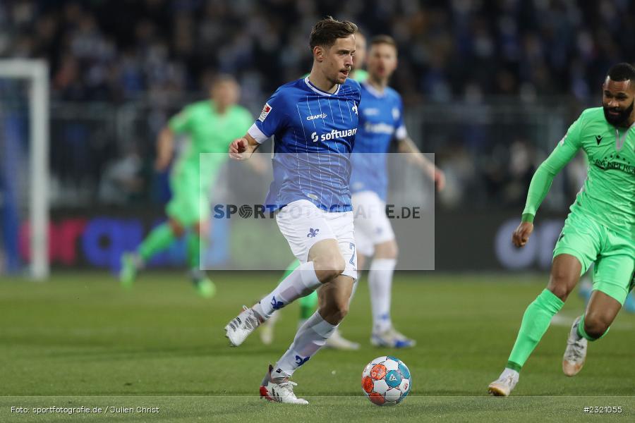 Jannik Müller, Merck-Stadion am Böllenfalltor, Darmstadt, 11.03.2022, DFL, sport, action, März 2022, Saison 2021/2022, 2. Bundesliga, SVS, D98, SV Sandhausen, SV Darmstadt 98 - Bild-ID: 2321055