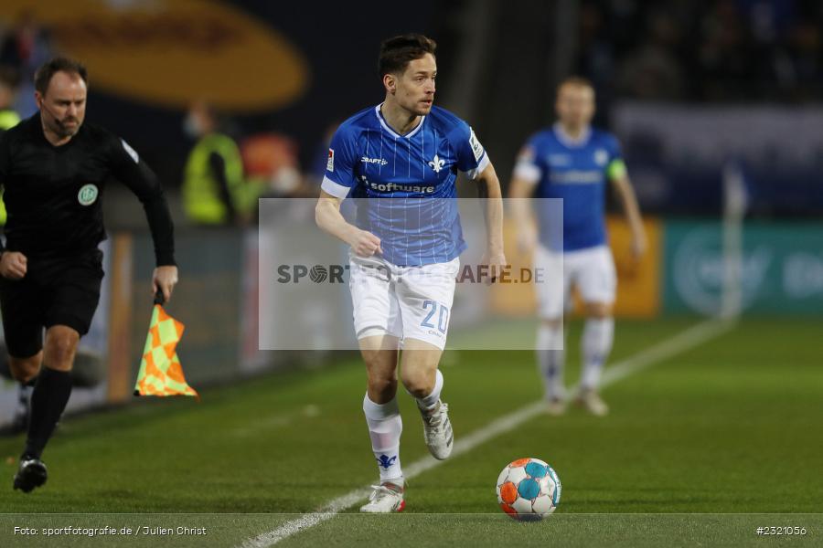 Jannik Müller, Merck-Stadion am Böllenfalltor, Darmstadt, 11.03.2022, DFL, sport, action, März 2022, Saison 2021/2022, 2. Bundesliga, SVS, D98, SV Sandhausen, SV Darmstadt 98 - Bild-ID: 2321056