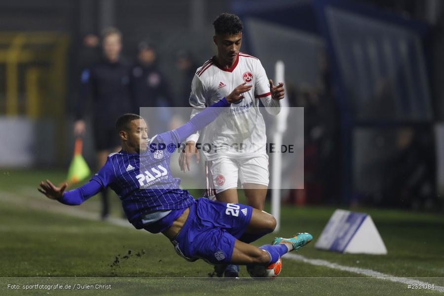 Nathaniel Brown, Stadion am Schönbusch, Aschaffenburg, 15.03.2022, BFV, sport, action, März 2022, Saison 2021/2022, Fussball, RLB, Regionalliga Bayern, FCN, SVA, 1. FC Nürnberg II, SV Viktoria Aschaffenburg - Bild-ID: 2321084 Nathaniel Brown, Stadion am Schönbusch, Aschaffenburg, 15.03.2022, BFV, sport, action, März 2022, Saison 2021/2022, Fussball, RLB, Regionalliga Bayern, FCN, SVA, 1. FC Nürnberg II, SV Viktoria Aschaffenburg - Bild-ID: 2321084