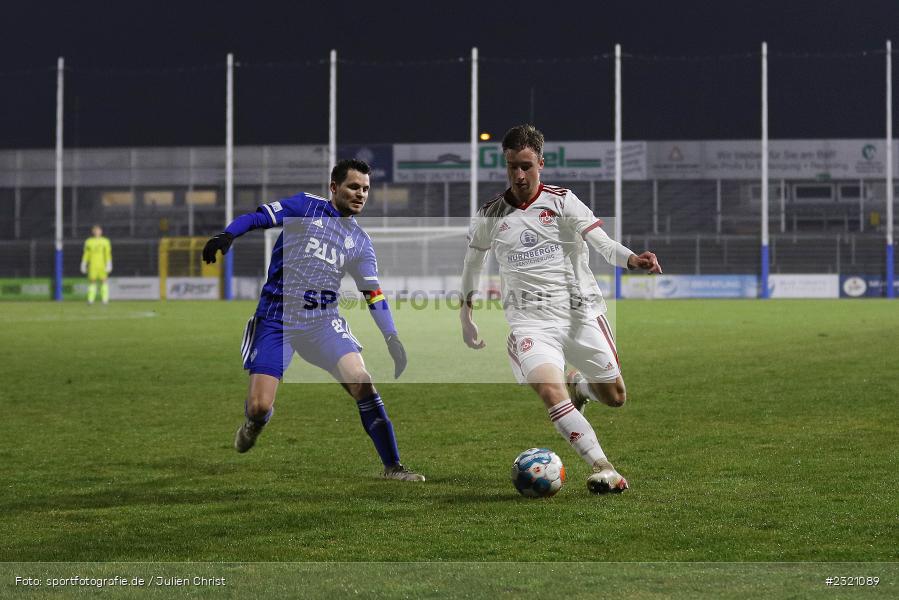 Tim Steinmetz, Stadion am Schönbusch, Aschaffenburg, 15.03.2022, BFV, sport, action, März 2022, Saison 2021/2022, Fussball, RLB, Regionalliga Bayern, FCN, SVA, 1. FC Nürnberg II, SV Viktoria Aschaffenburg - Bild-ID: 2321089 Tim Steinmetz, Stadion am Schönbusch, Aschaffenburg, 15.03.2022, BFV, sport, action, März 2022, Saison 2021/2022, Fussball, RLB, Regionalliga Bayern, FCN, SVA, 1. FC Nürnberg II, SV Viktoria Aschaffenburg - Bild-ID: 2321089