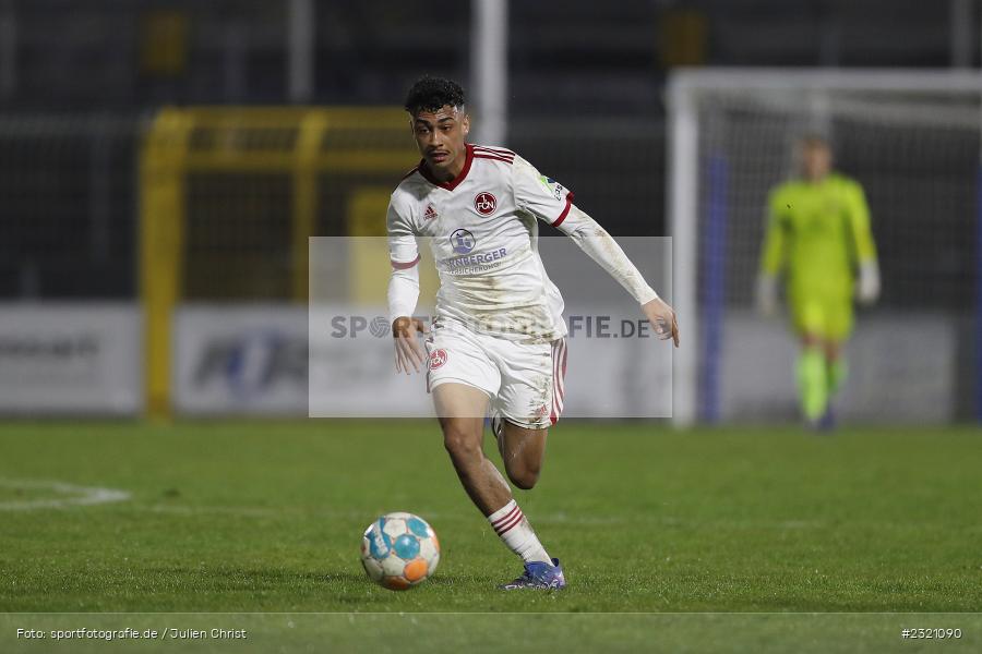 Nathaniel Brown, Stadion am Schönbusch, Aschaffenburg, 15.03.2022, BFV, sport, action, März 2022, Saison 2021/2022, Fussball, RLB, Regionalliga Bayern, FCN, SVA, 1. FC Nürnberg II, SV Viktoria Aschaffenburg - Bild-ID: 2321090 Nathaniel Brown, Stadion am Schönbusch, Aschaffenburg, 15.03.2022, BFV, sport, action, März 2022, Saison 2021/2022, Fussball, RLB, Regionalliga Bayern, FCN, SVA, 1. FC Nürnberg II, SV Viktoria Aschaffenburg - Bild-ID: 2321090