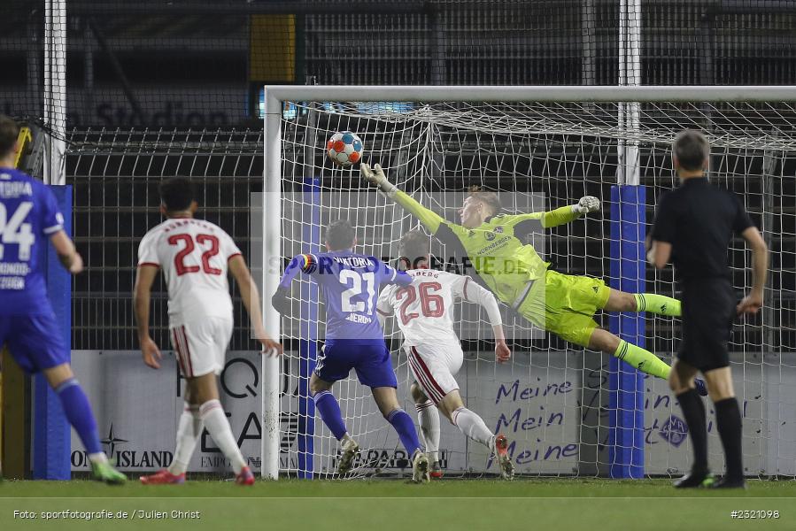 Jan Reichert, Stadion am Schönbusch, Aschaffenburg, 15.03.2022, BFV, sport, action, März 2022, Saison 2021/2022, Fussball, RLB, Regionalliga Bayern, FCN, SVA, 1. FC Nürnberg II, SV Viktoria Aschaffenburg - Bild-ID: 2321098 Jan Reichert, Stadion am Schönbusch, Aschaffenburg, 15.03.2022, BFV, sport, action, März 2022, Saison 2021/2022, Fussball, RLB, Regionalliga Bayern, FCN, SVA, 1. FC Nürnberg II, SV Viktoria Aschaffenburg - Bild-ID: 2321098