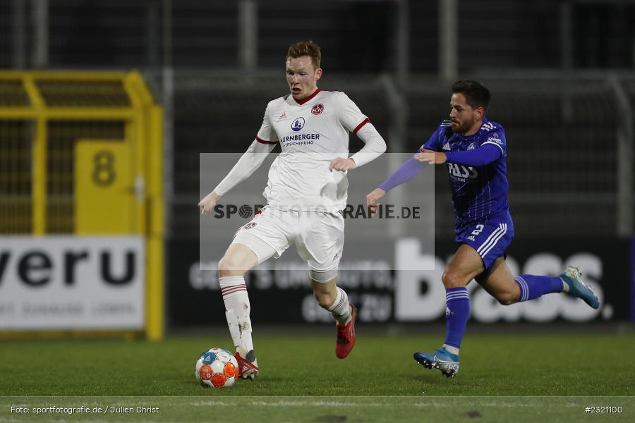 Tim Sausen, Stadion am Schönbusch, Aschaffenburg, 15.03.2022, BFV, sport, action, März 2022, Saison 2021/2022, Fussball, RLB, Regionalliga Bayern, FCN, SVA, 1. FC Nürnberg II, SV Viktoria Aschaffenburg - Bild-ID: 2321100 Tim Sausen, Stadion am Schönbusch, Aschaffenburg, 15.03.2022, BFV, sport, action, März 2022, Saison 2021/2022, Fussball, RLB, Regionalliga Bayern, FCN, SVA, 1. FC Nürnberg II, SV Viktoria Aschaffenburg - Bild-ID: 2321100