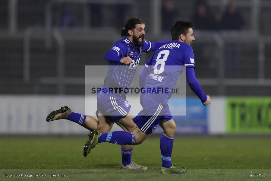 Torjubel, Clay Verkaj, Stadion am Schönbusch, Aschaffenburg, 15.03.2022, BFV, sport, action, März 2022, Saison 2021/2022, Fussball, RLB, Regionalliga Bayern, FCN, SVA, 1. FC Nürnberg II, SV Viktoria Aschaffenburg - Bild-ID: 2321126 Torjubel, Clay Verkaj, Stadion am Schönbusch, Aschaffenburg, 15.03.2022, BFV, sport, action, März 2022, Saison 2021/2022, Fussball, RLB, Regionalliga Bayern, FCN, SVA, 1. FC Nürnberg II, SV Viktoria Aschaffenburg - Bild-ID: 2321126