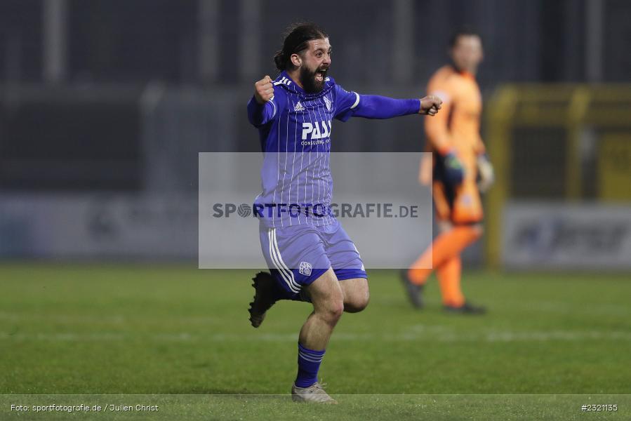 Torjubel, Clay Verkaj, Stadion am Schönbusch, Aschaffenburg, 15.03.2022, BFV, sport, action, März 2022, Saison 2021/2022, Fussball, RLB, Regionalliga Bayern, FCN, SVA, 1. FC Nürnberg II, SV Viktoria Aschaffenburg - Bild-ID: 2321135
