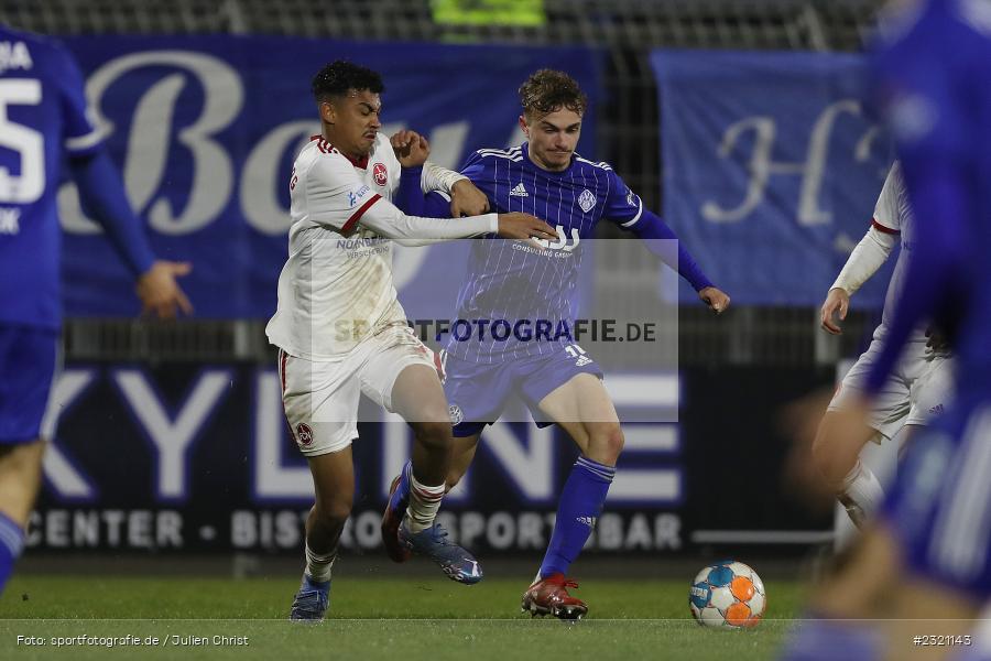 Tim Littmann, Stadion am Schönbusch, Aschaffenburg, 15.03.2022, BFV, sport, action, März 2022, Saison 2021/2022, Fussball, RLB, Regionalliga Bayern, FCN, SVA, 1. FC Nürnberg II, SV Viktoria Aschaffenburg - Bild-ID: 2321143
