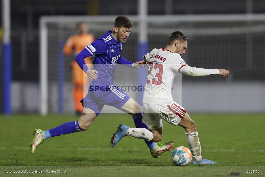Niklas Meyer, Stadion am Schönbusch, Aschaffenburg, 15.03.2022, BFV, sport, action, März 2022, Saison 2021/2022, Fussball, RLB, Regionalliga Bayern, FCN, SVA, 1. FC Nürnberg II, SV Viktoria Aschaffenburg - Bild-ID: 2321146 Niklas Meyer, Stadion am Schönbusch, Aschaffenburg, 15.03.2022, BFV, sport, action, März 2022, Saison 2021/2022, Fussball, RLB, Regionalliga Bayern, FCN, SVA, 1. FC Nürnberg II, SV Viktoria Aschaffenburg - Bild-ID: 2321146