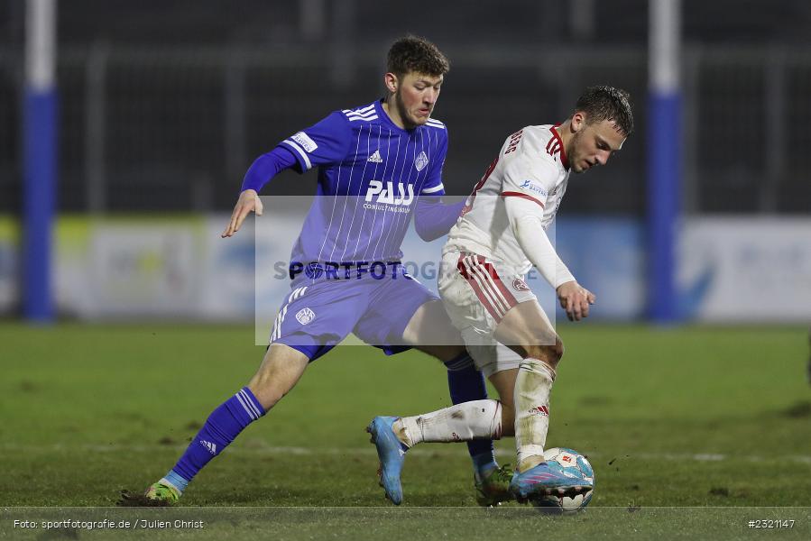 Niklas Meyer, Stadion am Schönbusch, Aschaffenburg, 15.03.2022, BFV, sport, action, März 2022, Saison 2021/2022, Fussball, RLB, Regionalliga Bayern, FCN, SVA, 1. FC Nürnberg II, SV Viktoria Aschaffenburg - Bild-ID: 2321147 Niklas Meyer, Stadion am Schönbusch, Aschaffenburg, 15.03.2022, BFV, sport, action, März 2022, Saison 2021/2022, Fussball, RLB, Regionalliga Bayern, FCN, SVA, 1. FC Nürnberg II, SV Viktoria Aschaffenburg - Bild-ID: 2321147