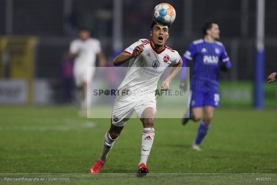 Ali Loune, Stadion am Schönbusch, Aschaffenburg, 15.03.2022, BFV, sport, action, März 2022, Saison 2021/2022, Fussball, RLB, Regionalliga Bayern, FCN, SVA, 1. FC Nürnberg II, SV Viktoria Aschaffenburg - Bild-ID: 2321171 Ali Loune, Stadion am Schönbusch, Aschaffenburg, 15.03.2022, BFV, sport, action, März 2022, Saison 2021/2022, Fussball, RLB, Regionalliga Bayern, FCN, SVA, 1. FC Nürnberg II, SV Viktoria Aschaffenburg - Bild-ID: 2321171