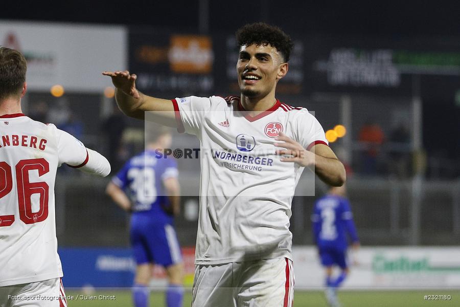 Ali Loune, Stadion am Schönbusch, Aschaffenburg, 15.03.2022, BFV, sport, action, März 2022, Saison 2021/2022, Fussball, RLB, Regionalliga Bayern, FCN, SVA, 1. FC Nürnberg II, SV Viktoria Aschaffenburg - Bild-ID: 2321180