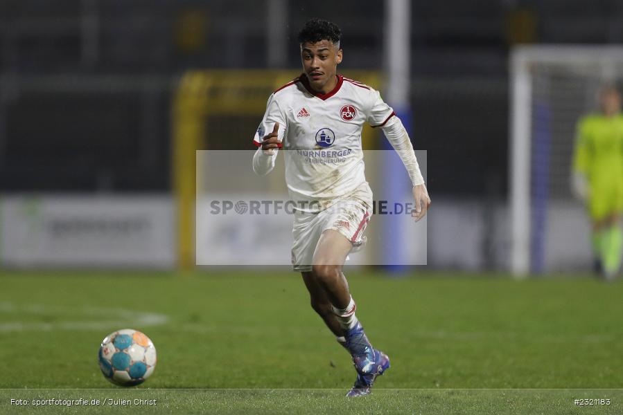 Nathaniel Brown, Stadion am Schönbusch, Aschaffenburg, 15.03.2022, BFV, sport, action, März 2022, Saison 2021/2022, Fussball, RLB, Regionalliga Bayern, FCN, SVA, 1. FC Nürnberg II, SV Viktoria Aschaffenburg - Bild-ID: 2321183 Nathaniel Brown, Stadion am Schönbusch, Aschaffenburg, 15.03.2022, BFV, sport, action, März 2022, Saison 2021/2022, Fussball, RLB, Regionalliga Bayern, FCN, SVA, 1. FC Nürnberg II, SV Viktoria Aschaffenburg - Bild-ID: 2321183