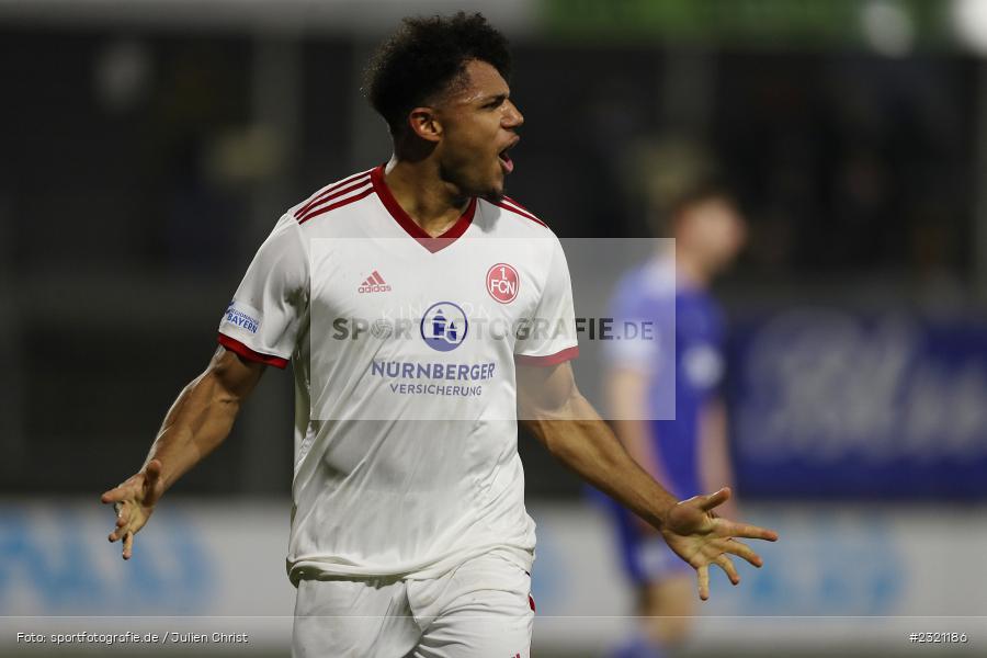 Paul-Philipp Besong, Stadion am Schönbusch, Aschaffenburg, 15.03.2022, BFV, sport, action, März 2022, Saison 2021/2022, Fussball, RLB, Regionalliga Bayern, FCN, SVA, 1. FC Nürnberg II, SV Viktoria Aschaffenburg - Bild-ID: 2321186