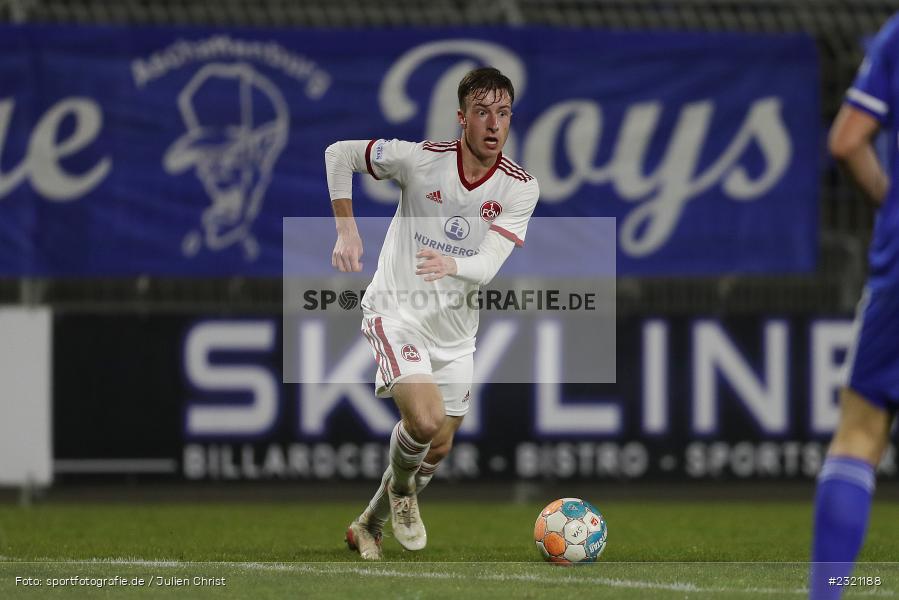 Tim Steinmetz, Stadion am Schönbusch, Aschaffenburg, 15.03.2022, BFV, sport, action, März 2022, Saison 2021/2022, Fussball, RLB, Regionalliga Bayern, FCN, SVA, 1. FC Nürnberg II, SV Viktoria Aschaffenburg - Bild-ID: 2321188