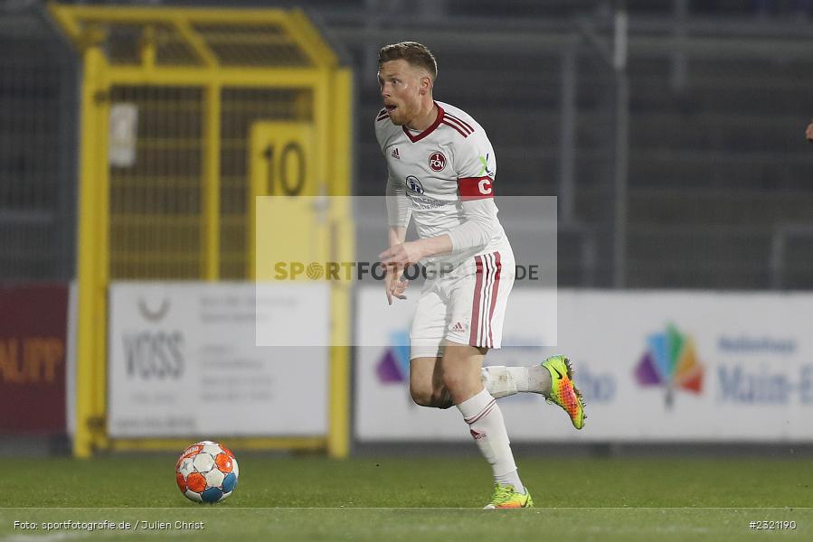 Fabian Menig, Stadion am Schönbusch, Aschaffenburg, 15.03.2022, BFV, sport, action, März 2022, Saison 2021/2022, Fussball, RLB, Regionalliga Bayern, FCN, SVA, 1. FC Nürnberg II, SV Viktoria Aschaffenburg - Bild-ID: 2321190 Fabian Menig, Stadion am Schönbusch, Aschaffenburg, 15.03.2022, BFV, sport, action, März 2022, Saison 2021/2022, Fussball, RLB, Regionalliga Bayern, FCN, SVA, 1. FC Nürnberg II, SV Viktoria Aschaffenburg - Bild-ID: 2321190