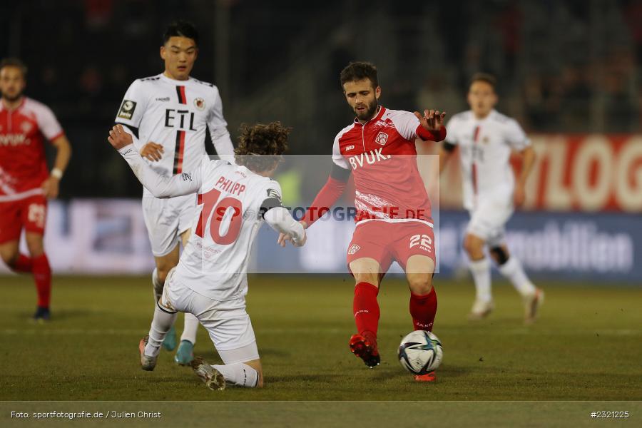 Daniel Hägele, FLYERALARM Arena, Würzburg, 18.03.2022, DFL, sport, action, März 2022, Saison 2021/2022, Fussball, FCV, FWK, FC Viktoria Köln, FC Würzburger Kickers - Bild-ID: 2321225