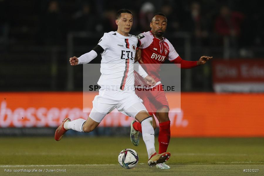Jeremias Lorch, FLYERALARM Arena, Würzburg, 18.03.2022, DFL, sport, action, März 2022, Saison 2021/2022, Fussball, FCV, FWK, FC Viktoria Köln, FC Würzburger Kickers - Bild-ID: 2321227