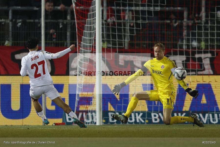 Hendrik Bonmann, FLYERALARM Arena, Würzburg, 18.03.2022, DFL, sport, action, März 2022, Saison 2021/2022, Fussball, FCV, FWK, FC Viktoria Köln, FC Würzburger Kickers - Bild-ID: 2321240