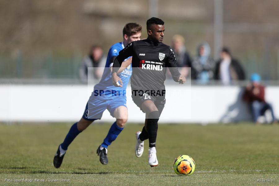 Yasir Aldijawi, Sepp-Endres-Sportanlage, Würzburg, 19.03.2022, BFV, sport, action, März 2022, Saison 2021/2022, Fussball, Bayernliga Nord, FCS, WFV, 1. FC Sand, Würzburger FV - Bild-ID: 2321376