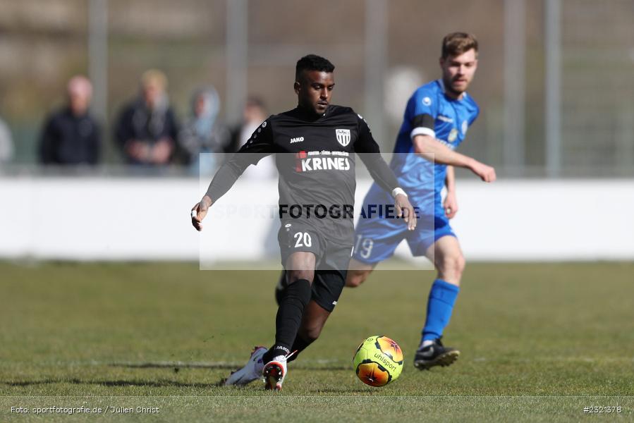 Yasir Aldijawi, Sepp-Endres-Sportanlage, Würzburg, 19.03.2022, BFV, sport, action, März 2022, Saison 2021/2022, Fussball, Bayernliga Nord, FCS, WFV, 1. FC Sand, Würzburger FV - Bild-ID: 2321378
