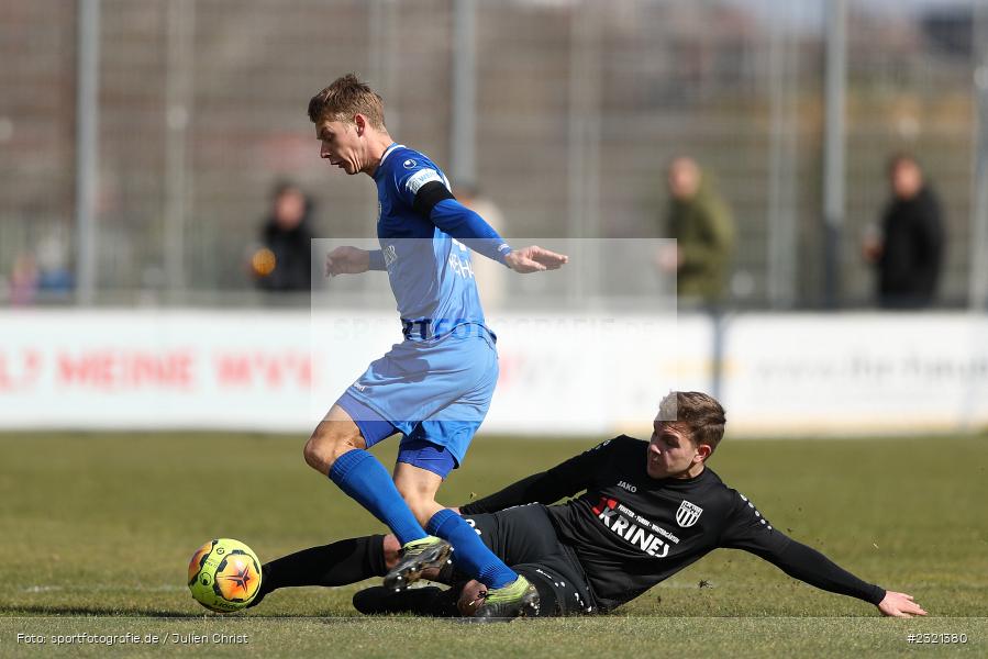 Nicolas Reinhart, Sepp-Endres-Sportanlage, Würzburg, 19.03.2022, BFV, sport, action, März 2022, Saison 2021/2022, Fussball, Bayernliga Nord, FCS, WFV, 1. FC Sand, Würzburger FV - Bild-ID: 2321380