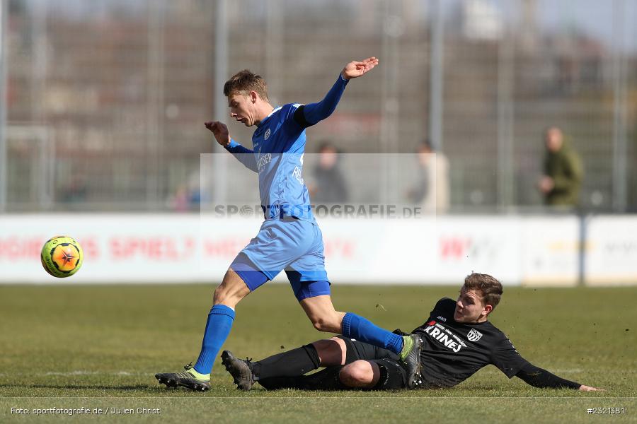 Nicolas Reinhart, Sepp-Endres-Sportanlage, Würzburg, 19.03.2022, BFV, sport, action, März 2022, Saison 2021/2022, Fussball, Bayernliga Nord, FCS, WFV, 1. FC Sand, Würzburger FV - Bild-ID: 2321381