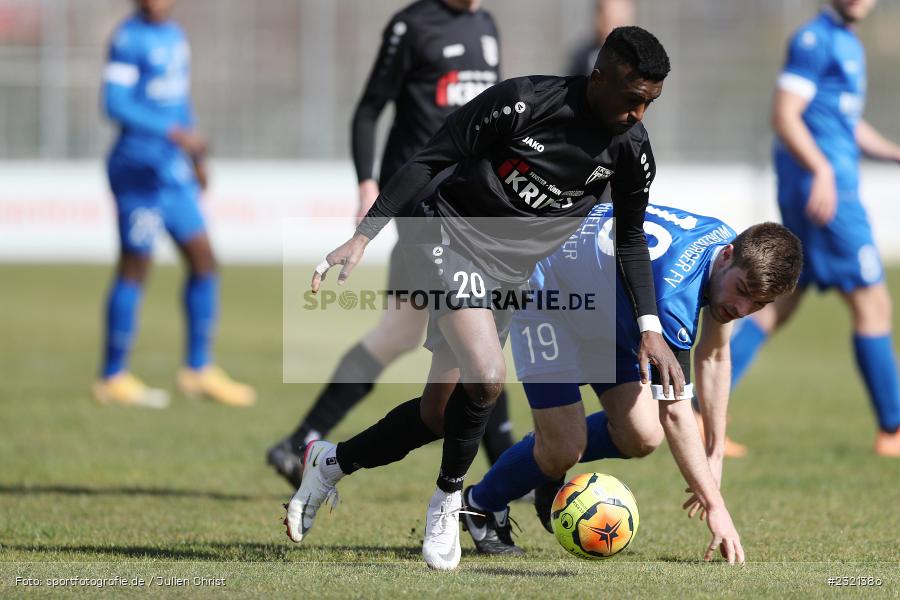 Yasir Aldijawi, Sepp-Endres-Sportanlage, Würzburg, 19.03.2022, BFV, sport, action, März 2022, Saison 2021/2022, Fussball, Bayernliga Nord, FCS, WFV, 1. FC Sand, Würzburger FV - Bild-ID: 2321386