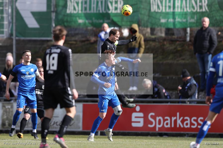 Sebastian Wagner, Sepp-Endres-Sportanlage, Würzburg, 19.03.2022, BFV, sport, action, März 2022, Saison 2021/2022, Fussball, Bayernliga Nord, FCS, WFV, 1. FC Sand, Würzburger FV - Bild-ID: 2321399