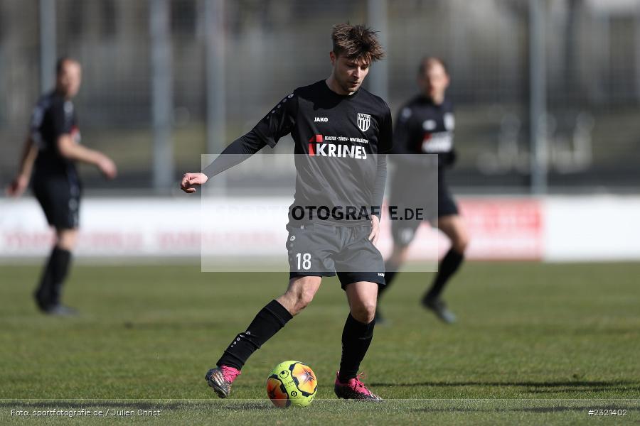 Nicolas John, Sepp-Endres-Sportanlage, Würzburg, 19.03.2022, BFV, sport, action, März 2022, Saison 2021/2022, Fussball, Bayernliga Nord, FCS, WFV, 1. FC Sand, Würzburger FV - Bild-ID: 2321402