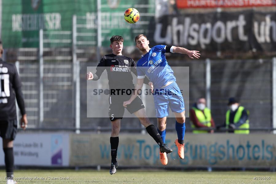 Simon Götz, Sepp-Endres-Sportanlage, Würzburg, 19.03.2022, BFV, sport, action, März 2022, Saison 2021/2022, Fussball, Bayernliga Nord, FCS, WFV, 1. FC Sand, Würzburger FV - Bild-ID: 2321405